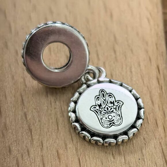 Pandora Hamas Handharm Travel Charm, S925 Silver Bracelets - Picture 3 of 4